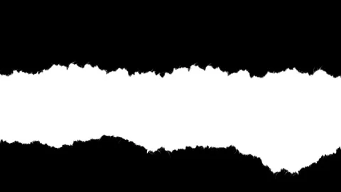 Horizontal Paper Strip with Large Rough Edges 1 Video stock 332217368