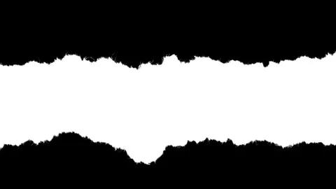 Horizontal Paper Strip with Large Rough Edges 3 Stock-Footage 332217478