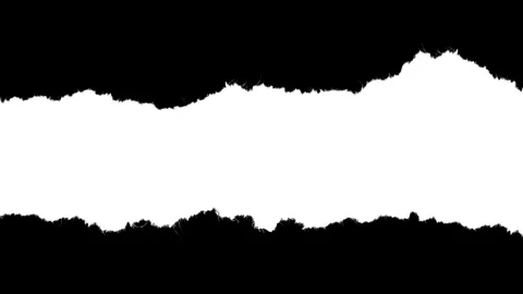 Horizontal Paper Strip with Large Rough Edges 2 Video stock 332217485