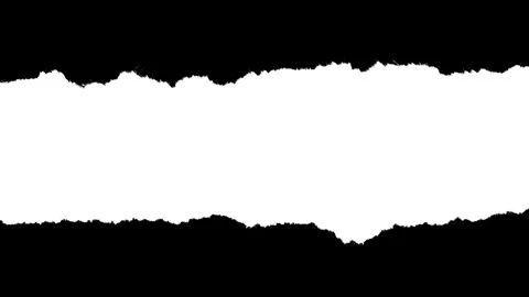 Horizontal Paper Strip with Medium Rough Edges 1 Vídeos de archivo 332217599