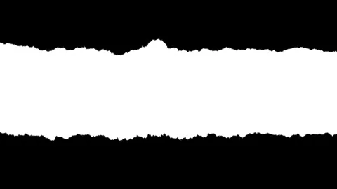 Horizontal Paper Strip with Medium Rough Edges 2 Stock Footage 332217600