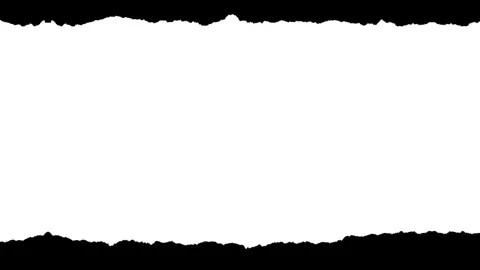 Horizontal Paper Strip with Small Rough Edges 3 Video stock 332217806