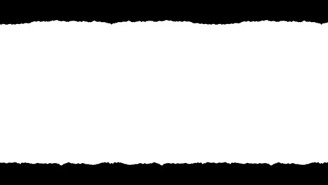 Horizontal Paper Strip with Tiny Rough Edges 2 Video stock 332217872