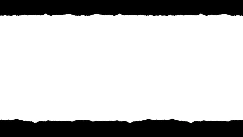 Horizontal Paper Strip with Tiny Rough Edges 3 Video stock 332217914