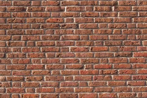 Horizontal part of brick wall Stock Photos
