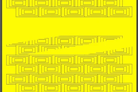Horizontal part of bright yellow painted brick wall Stock Footage 113195202
