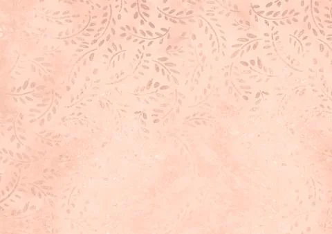Horizontal pastel gradient pink leave plant style textured background Stock Illustration