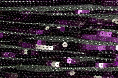 Horizontal pattern with sequins and beads Foto stock