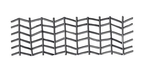 Horizontal pattern, texture, line hand drawn. Hatch drawing Stock Illustration
