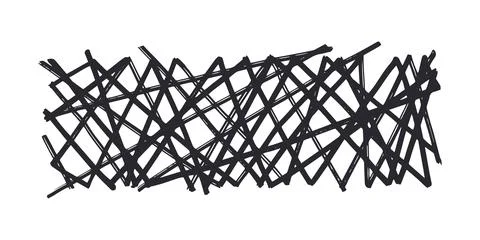 Horizontal pattern, texture, line hand drawn. Hatch drawing Stock Illustration