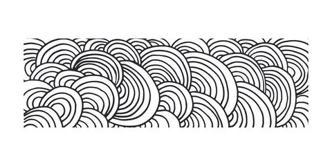 Horizontal pattern, texture, line hand drawn. Hatch drawing Stock Illustration