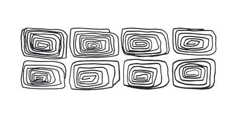 Horizontal pattern, texture, line hand drawn. Hatch drawing Stock Illustration