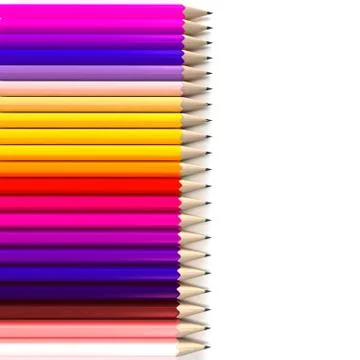 Horizontal pencil background Stock Illustration