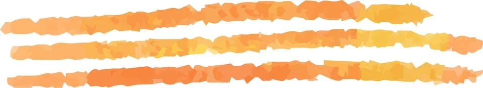 Horizontal pencil line using warm color watercolor texture Stock Illustration