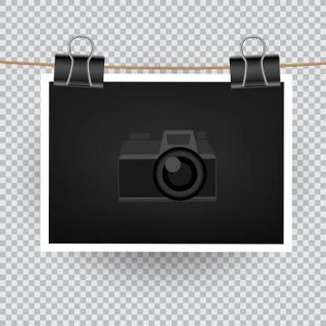 Horizontal photo transparent background Stock Illustration