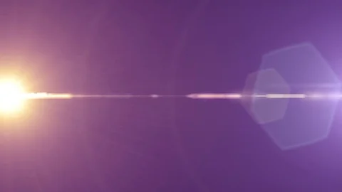 Horizontal pink moving lights optical lens flares overlay shiny animation art Stock-Footage 85358623