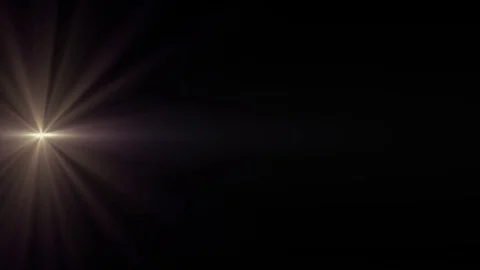 Horizontal pink sun star moving lights optical lens flares shiny animation art Video stock 84925271