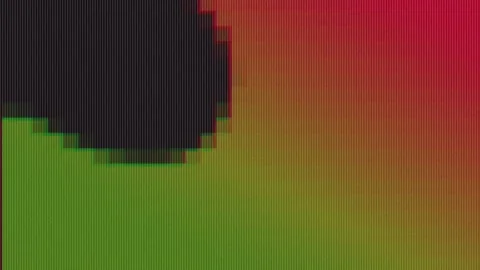 Horizontal Pixel Abstract Seamless Loop  Retro Futuristic Background Animat.. Stock Footage 317678899