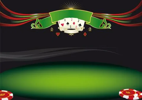 Horizontal poker background Stock Illustration