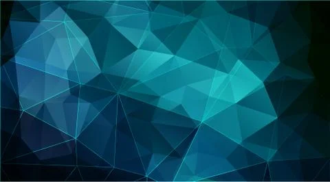 Horizontal polygonal banner. Vector Background Stock Illustration