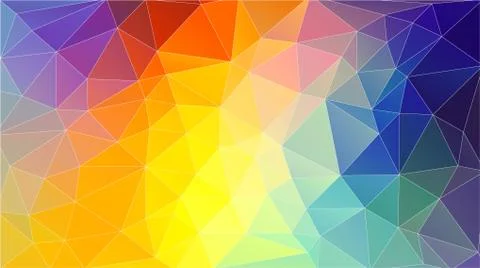 Horizontal polygonal banner. Vector Background Stock Illustration