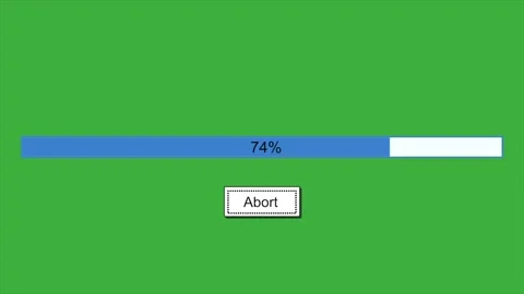 Horizontal progress bar animation counting from 1 to 100 percent Stock-Footage 330850177