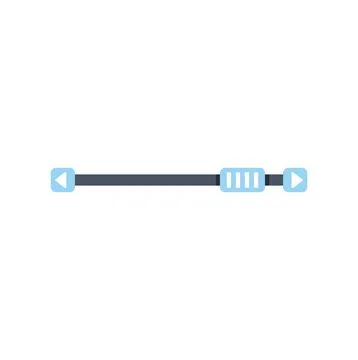 Horizontal progress bar indicator for user interface design Stock Illustration