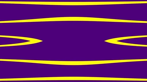 Horizontal purple and yellow wave patterns moving in a seamless loop Stock-Footage 333936330