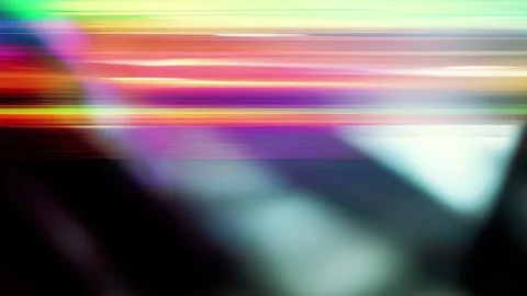 Horizontal Rainbow Interference Glitch Abstract Background Stock Footage 328274942