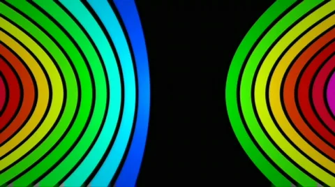 Horizontal rainbow strips 1 Stock Footage 462162