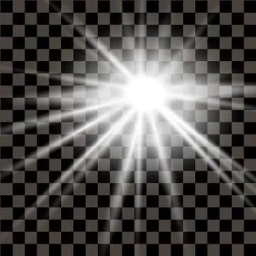 Horizontal rays of light Illustrazione stock