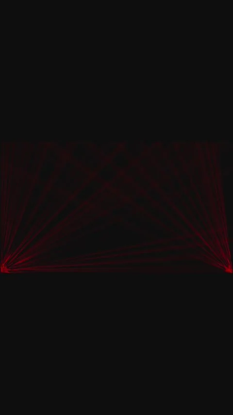 Horizontal red laser lines spreading outwards from both sides on black back.. Stock Footage 344732542