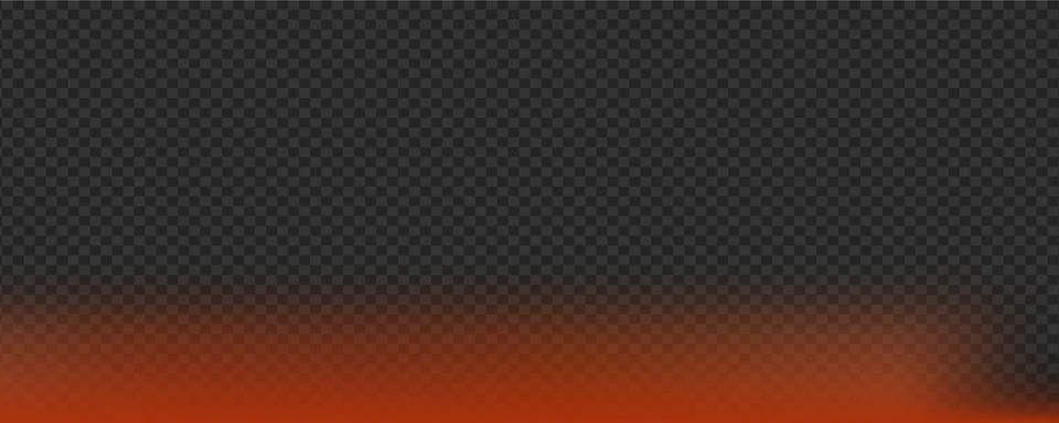 Horizontal red light leak designed for bottom border placement. Realistic c.. Illustrazione stock