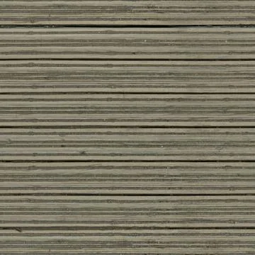 Horizontal Ribbed Wooden Decking Texture Stock Photos