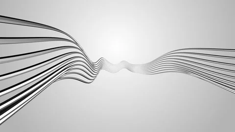 Horizontal Rotation Abstract Wavy Background Stock Footage 101979236