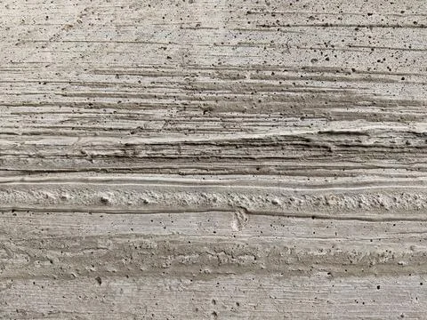 Horizontal Rough Concrete Wall Texture with Natural Patterns Stock-Fotos