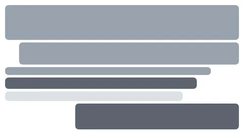 Horizontal rounded bars in monochromatic grey tones compose contemporary ba.. Stock Illustration