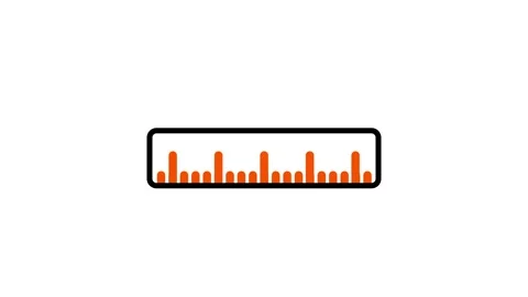 Horizontal Ruler Measurement Tool Icon Stock Footage 335575139