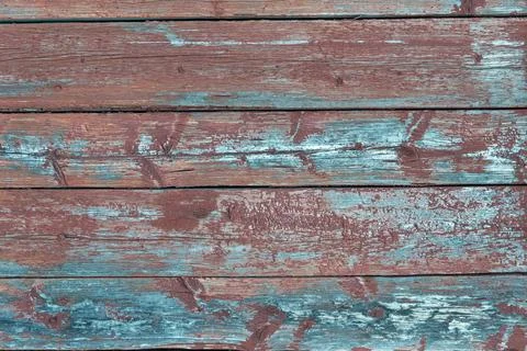 Horizontal rustic wood floor background pattern with cracks. Old grungy color Stock Photos