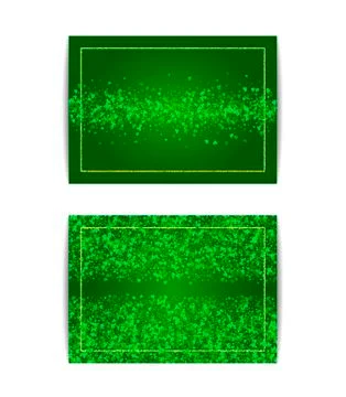 Horizontal Saint Patricks Day banner template Stock Illustration
