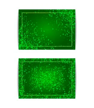 Horizontal Saint Patricks Day banner template Stock Illustration