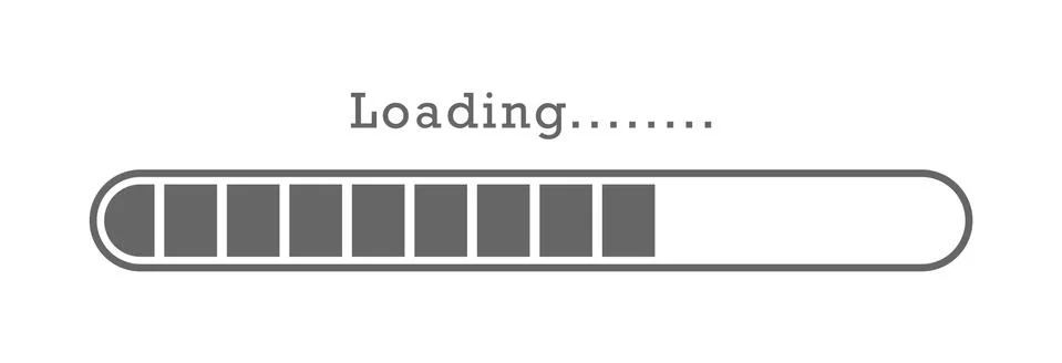 Horizontal scale of the load. Simple vector illustration. Stock Illustration