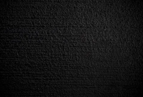 Horizontal scratch pattern on black color paint of concrete floor and wall Stock Photos