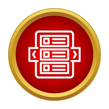 Horizontal scroll menu icon showing navigation on a screen Stock Illustration