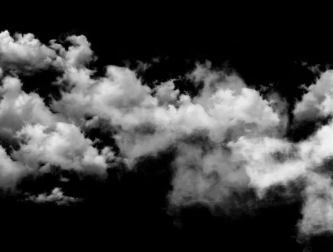 Horizontal scrolling black and white clouds Stock-Footage 105814909