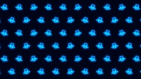 Horizontal Scrolling Halloween Bat in Glowing Blue Tiled Looping Motion Stock Footage 117892518