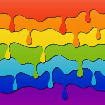 Horizontal seamless colored pattern. Print or background of rainbow colors pa Stock Illustration