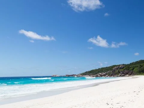 Horizontal seascape with clean beach Foto stock