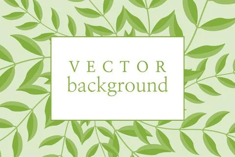 Horizontal shape with branches. Stock Illustration