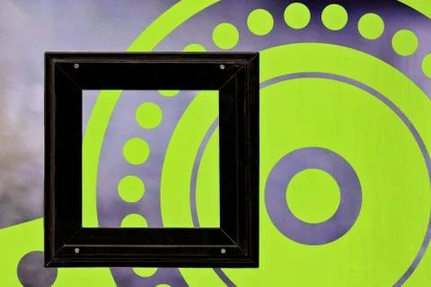 A horizontal shot of a background with beautiful green and grey circle patter Stock Illustration